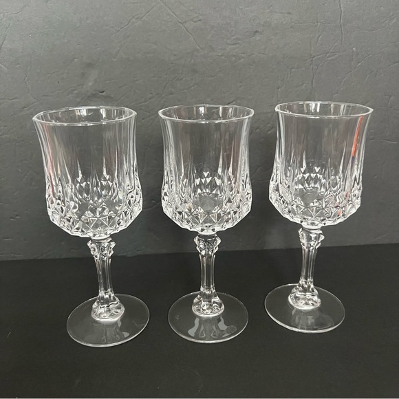 Set of 3 Crystal Wine Glasses 6,5” d’Argues - Picture 4 of 8